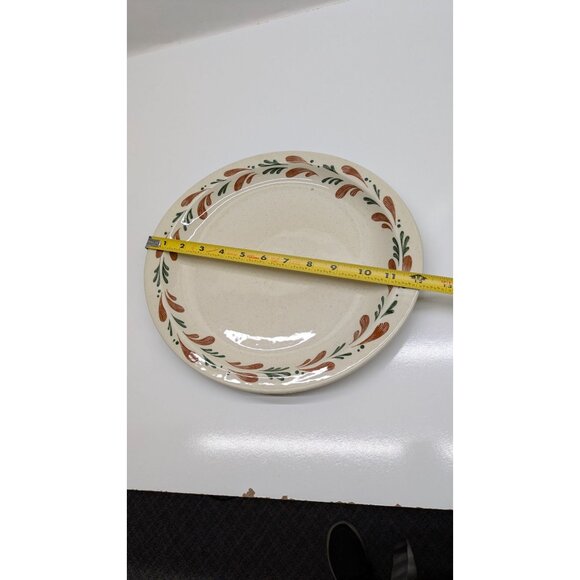 Syracuse China Oval Serving Plate 12" Speckled Beige Floral Pattern - Picture 7 of 9